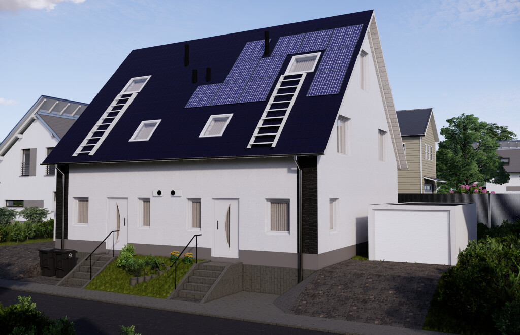 Moderne energieeffiziente Doppelhaushälfte in ruhiger dennoch zentraler Lage